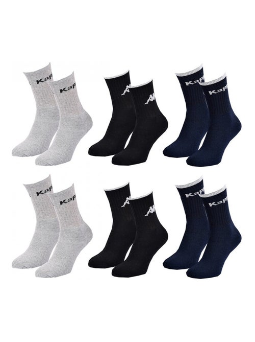 Meias Homem CREW KAPPA - Pack de 6 - Kiabi Meias Homem CREW KAPPA - Pack de 6 - Kiabi