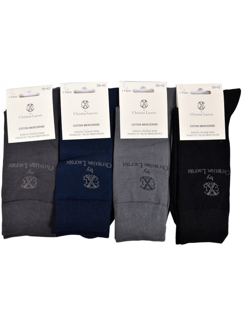 Meias homem CXL By LACROIX - Pack de 4 Multicolorido - Kiabi