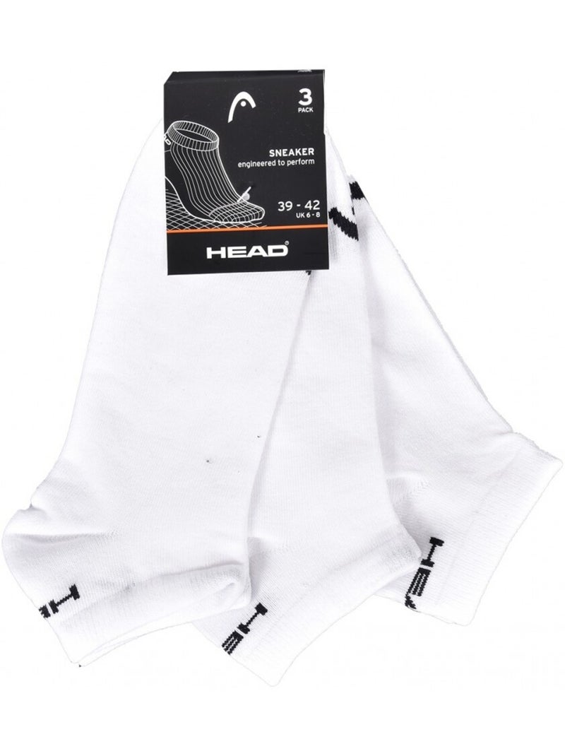 Meias Homem HEAD SPORT E PERFORMANCE - Pack de 12 Branco Preto - Kiabi
