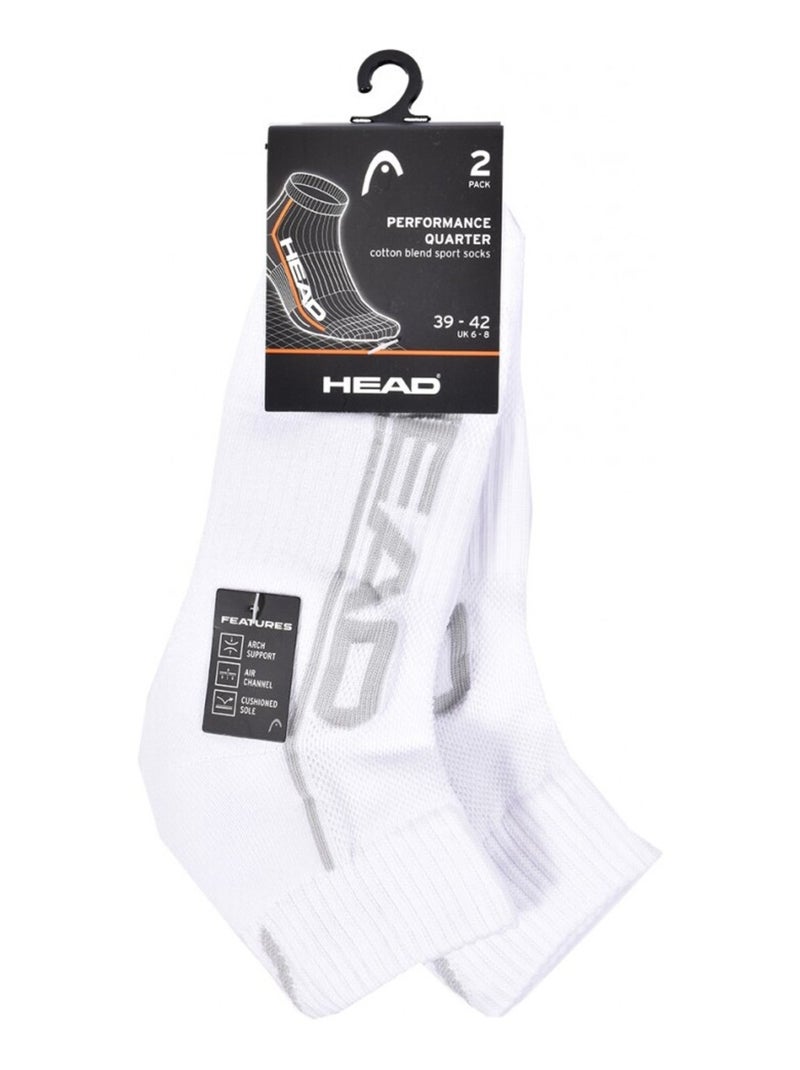 Meias Homem HEAD SPORT E PERFORMANCE - Pack de 4 Preto Branco - Kiabi