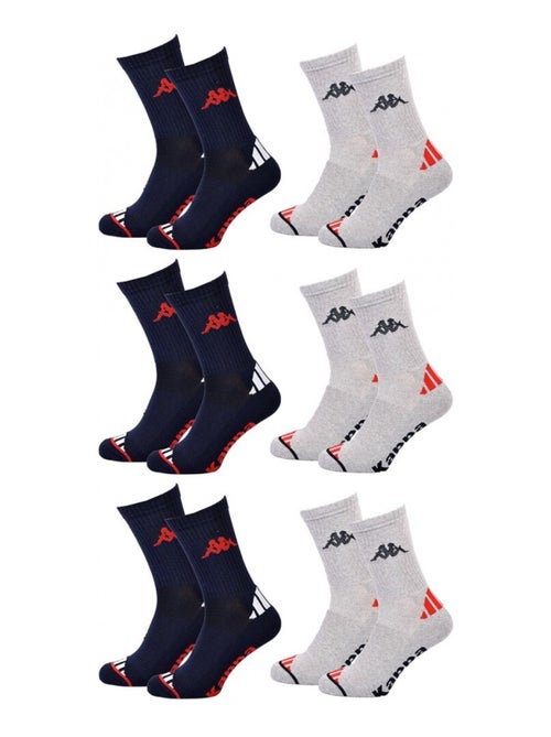 Meias Homem KAPPA CREW SPORT - Pack de 6 - Kiabi Meias Homem KAPPA CREW SPORT - Pack de 6 - Kiabi