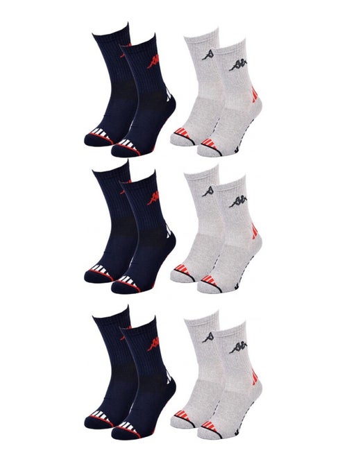 Meias Homem KAPPA CREW SPORT - Pack de 6 - Kiabi Meias Homem KAPPA CREW SPORT - Pack de 6 - Kiabi