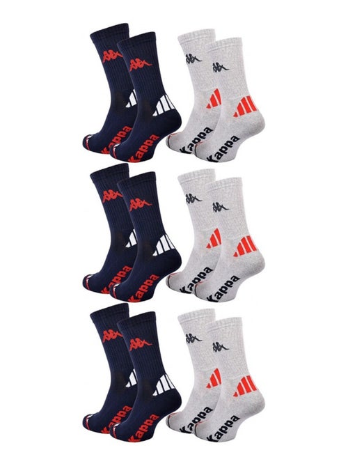 Meias Homem KAPPA CREW SPORT - Pack de 6 - Kiabi Meias Homem KAPPA CREW SPORT - Pack de 6 - Kiabi