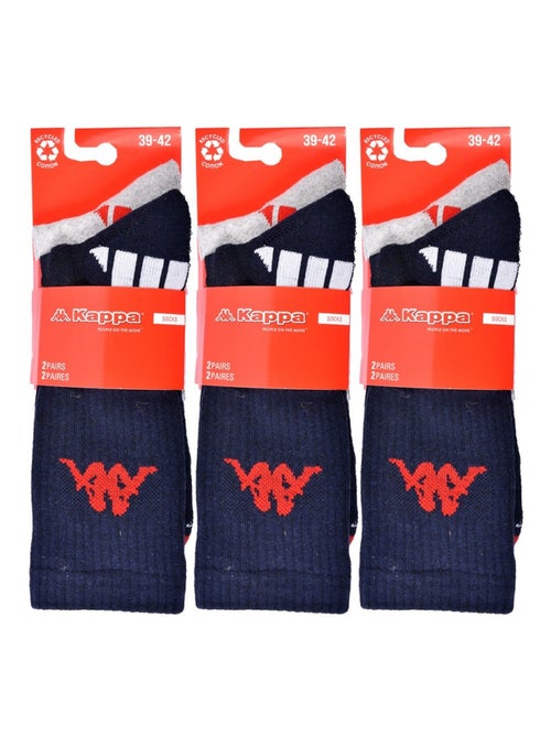 Meias Homem KAPPA CREW SPORT - Pack de 6 - Kiabi Meias Homem KAPPA CREW SPORT - Pack de 6 - Kiabi