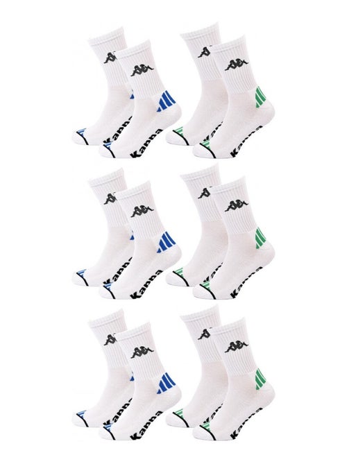 Meias Homem KAPPA CREW SPORT - Pack de 6 - Kiabi Meias Homem KAPPA CREW SPORT - Pack de 6 - Kiabi