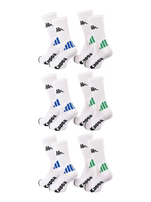 Meias Homem KAPPA CREW SPORT - Pack de 6 - Kiabi Meias Homem KAPPA CREW SPORT - Pack de 6 - Kiabi