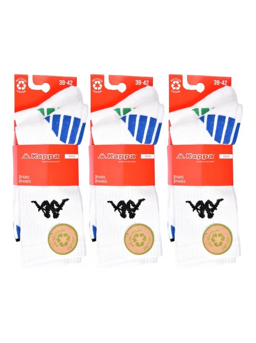 Meias Homem KAPPA CREW SPORT - Pack de 6 - Kiabi Meias Homem KAPPA CREW SPORT - Pack de 6 - Kiabi