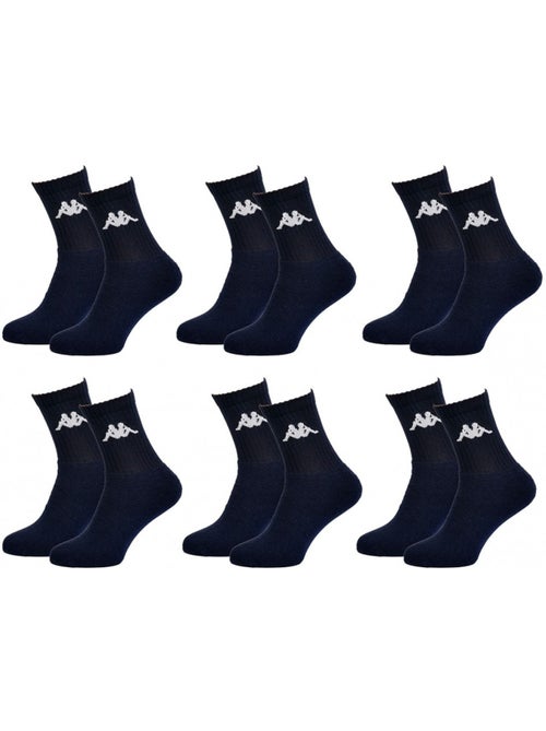 Meias Homem KAPPA Modelo Tennis - Pack de 6 - Kiabi Meias Homem KAPPA Modelo Tennis - Pack de 6 - Kiabi