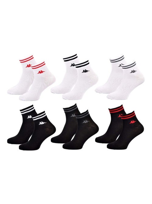 Meias Homem KAPPA QUARTER Pack de 6 - Kiabi Meias Homem KAPPA QUARTER Pack de 6 - Kiabi