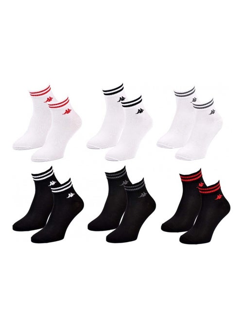 Meias Homem KAPPA QUARTER Pack de 6 - Kiabi Meias Homem KAPPA QUARTER Pack de 6 - Kiabi