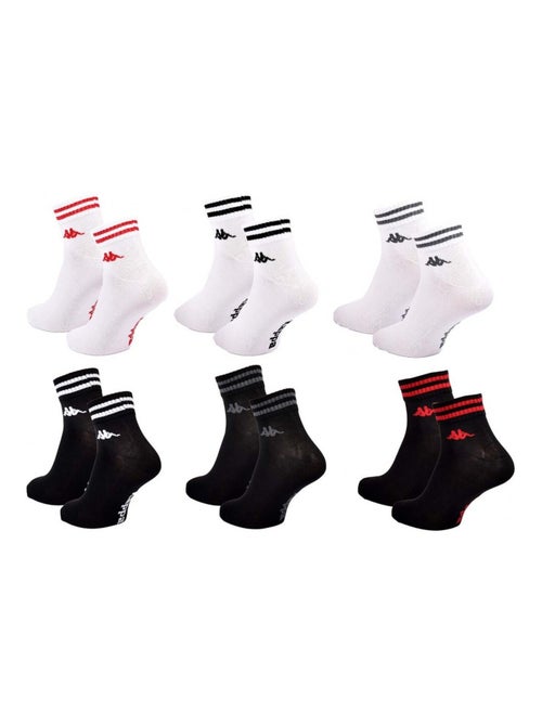 Meias Homem KAPPA QUARTER Pack de 6 - Kiabi Meias Homem KAPPA QUARTER Pack de 6 - Kiabi
