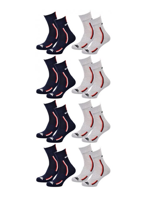 Meias Homem KAPPA QUARTER SPORT - Pack de 8 - Kiabi Meias Homem KAPPA QUARTER SPORT - Pack de 8 - Kiabi