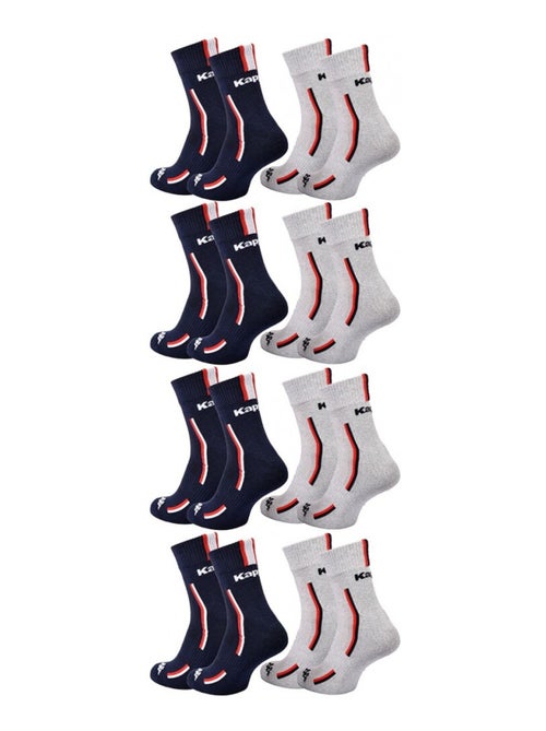 Meias Homem KAPPA QUARTER SPORT - Pack de 8 - Kiabi Meias Homem KAPPA QUARTER SPORT - Pack de 8 - Kiabi