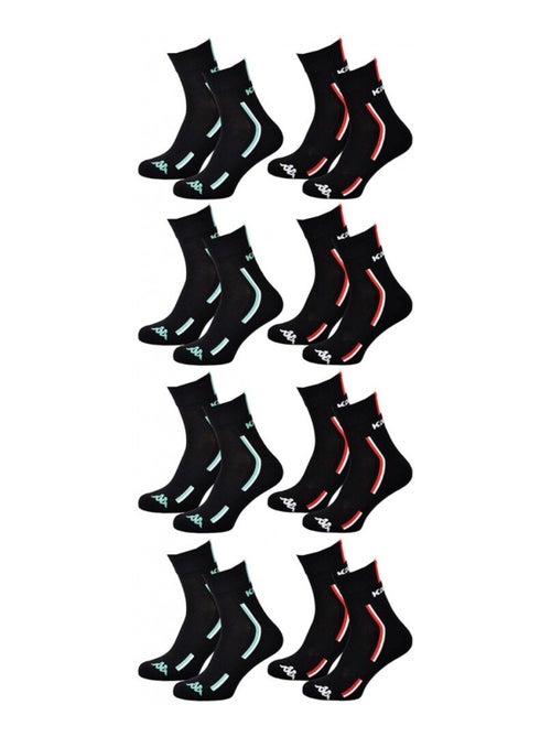 Meias Homem KAPPA QUARTER SPORT - Pack de 8 - Kiabi Meias Homem KAPPA QUARTER SPORT - Pack de 8 - Kiabi