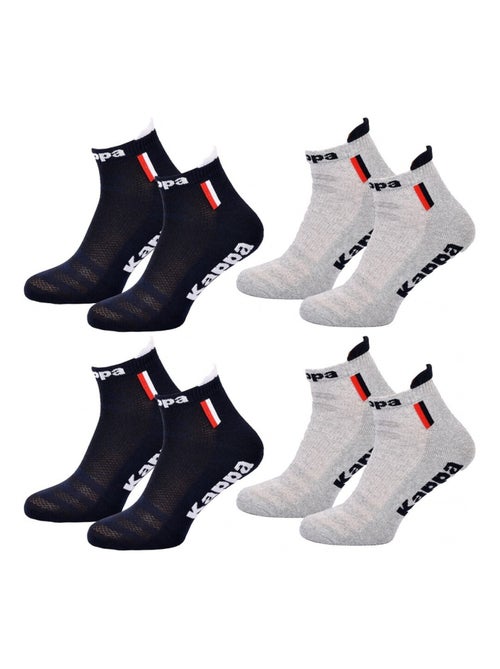 Meias Homem KAPPA SNEAKER SPORT - Pack de 4 - Kiabi Meias Homem KAPPA SNEAKER SPORT - Pack de 4 - Kiabi