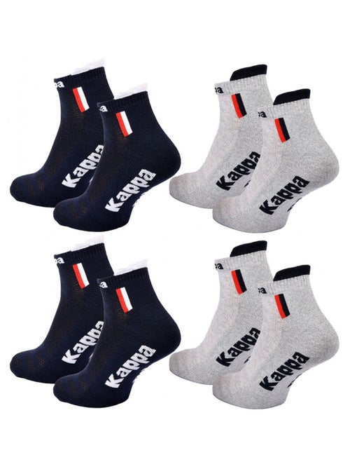 Meias Homem KAPPA SNEAKER SPORT - Pack de 4 - Kiabi Meias Homem KAPPA SNEAKER SPORT - Pack de 4 - Kiabi
