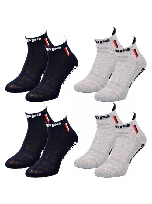 Meias Homem KAPPA SNEAKER SPORT - Pack de 4 - Kiabi Meias Homem KAPPA SNEAKER SPORT - Pack de 4 - Kiabi