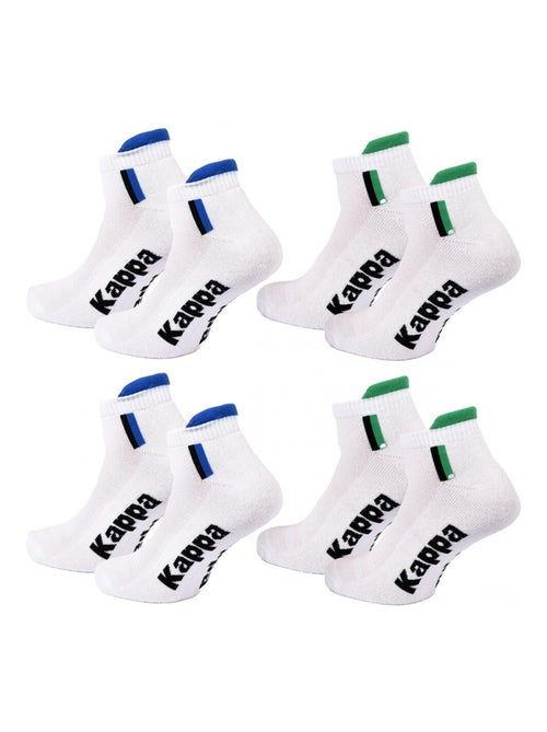 Meias Homem KAPPA SNEAKER SPORT - Pack de 4 - Kiabi Meias Homem KAPPA SNEAKER SPORT - Pack de 4 - Kiabi