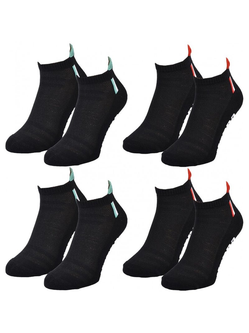 Meias Homem KAPPA SNEAKER SPORT - Pack de 4 Preto - Kiabi