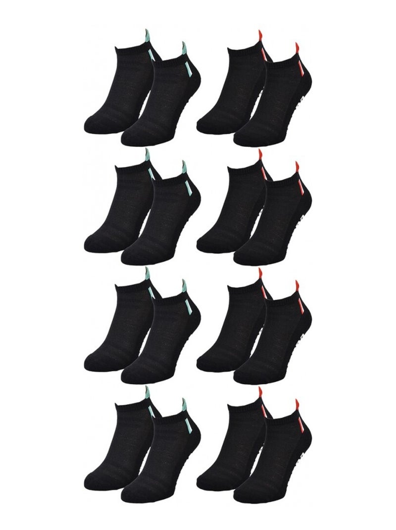 Meias Homem KAPPA SNEAKER SPORT - Pack de 8 Preto - Kiabi