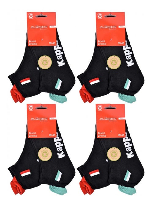 Meias Homem KAPPA SNEAKER SPORT - Pack de 8 - Kiabi Meias Homem KAPPA SNEAKER SPORT - Pack de 8 - Kiabi