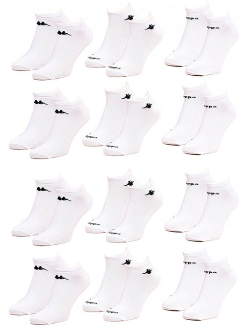Meias homem kappa soquetes de cano curto - pack de 12 - Kiabi Meias homem kappa soquetes de cano curto - pack de 12 - Kiabi
