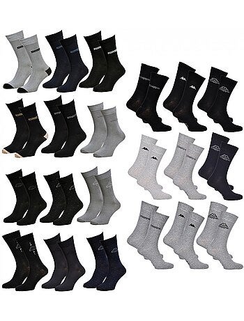 Meias homem Kappa Sport Urbano Conforto Algodão - Pack de 12