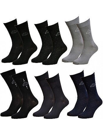 Meias homem Kappa Sport Urbano Conforto Algodão - Pack de 12