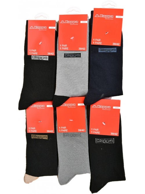 Meias Homem Kappa Sport, Urbano, Conforto em Algodão - Pack de 6 - Kiabi Meias Homem Kappa Sport, Urbano, Conforto em Algodão - Pack de 6 - Kiabi