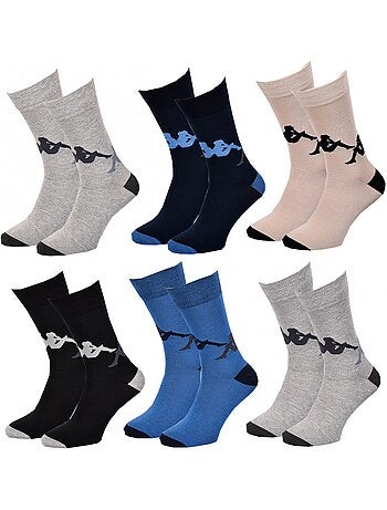 Meias Homem Kappa Sport, Urbano, Conforto em Algodão - Pack de 6