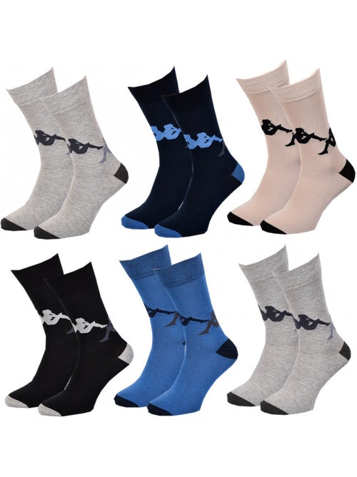 Meias Homem Kappa Sport, Urbano, Conforto em Algodão - Pack de 6 - Kiabi Meias Homem Kappa Sport, Urbano, Conforto em Algodão - Pack de 6 - Kiabi