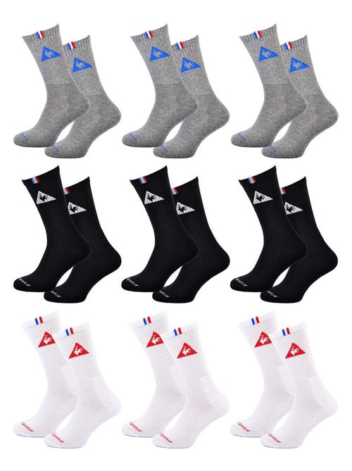 Meias Homem LE COQ SPORTIF Pack de 9 - Kiabi Meias Homem LE COQ SPORTIF Pack de 9 - Kiabi