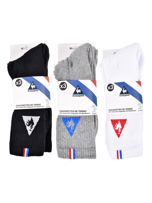 Meias Homem LE COQ SPORTIF Pack de 9 - Kiabi Meias Homem LE COQ SPORTIF Pack de 9 - Kiabi