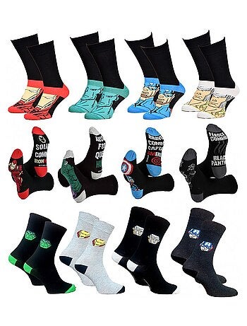 Meias Homem Licença PACK DE 12 Pares Avengers