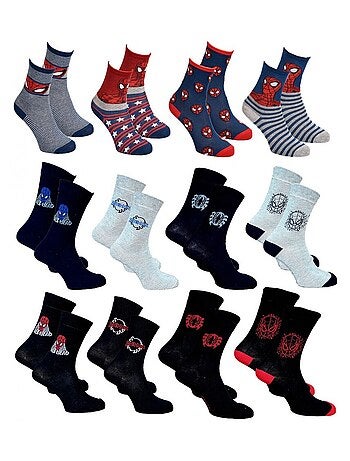 Meias Homem Licença PACK DE 12 Pares Spiderman