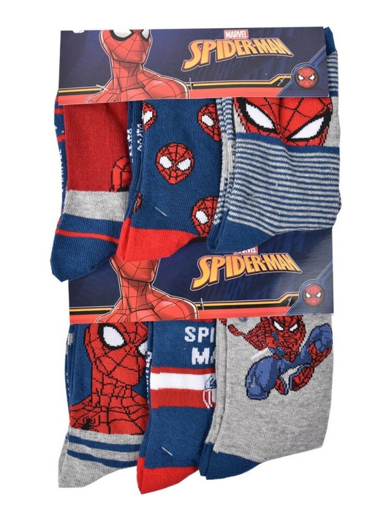 Meias Homem Licença PACK DE 12 Pares Spiderman Preto Multicolorido Preto - Kiabi