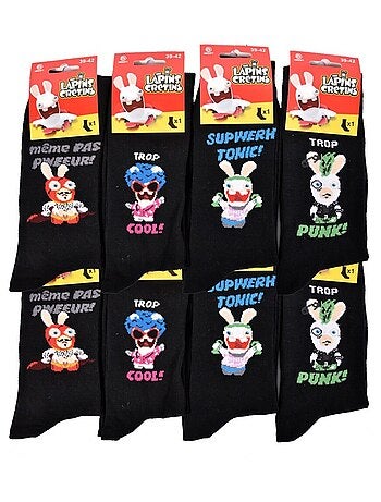 Meias Homem Licence PACK DE 12 pares Coelhos Cretinos