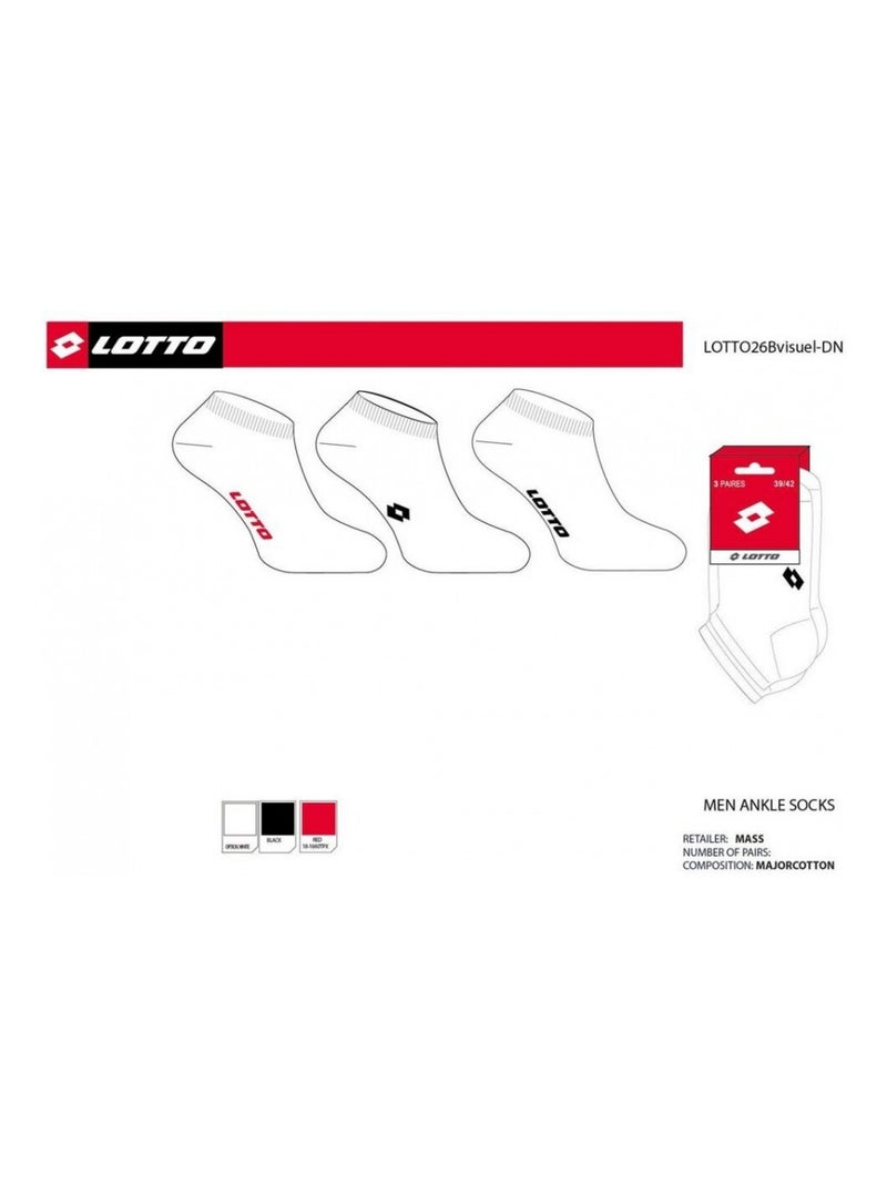 Meias Homem LOTTO - Pack de 6 Branco - Kiabi