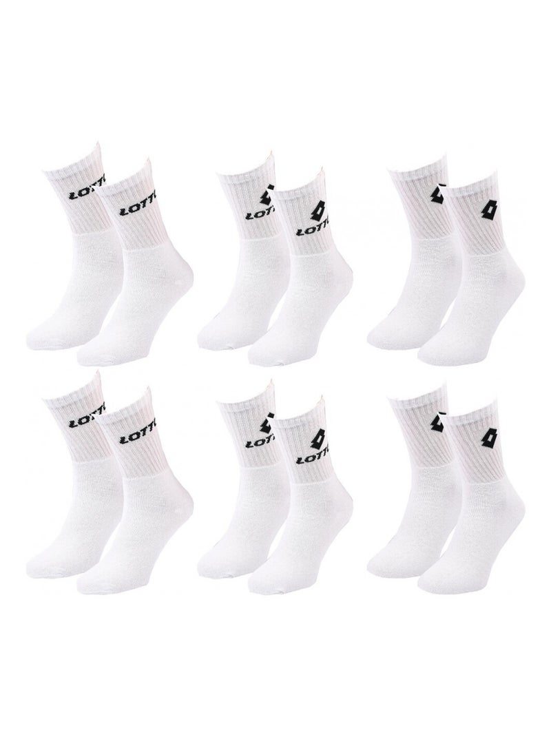 Meias Homem LOTTO - Pack de 6 Branco - Kiabi
