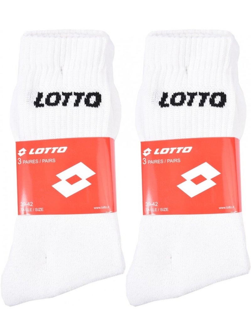Meias Homem LOTTO - Pack de 6 Branco - Kiabi