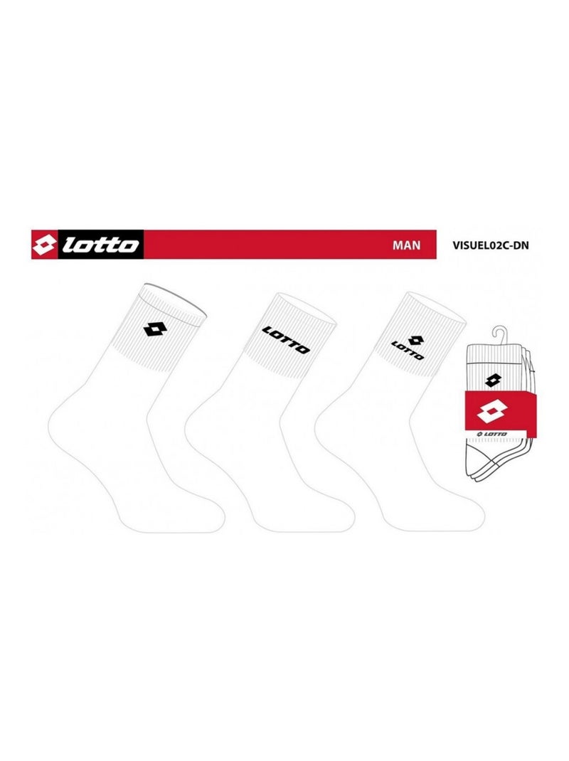Meias Homem LOTTO - Pack de 6 Branco - Kiabi