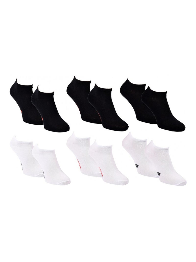 Meias Homem LOTTO - Pack de 6 Preto Branco - Kiabi