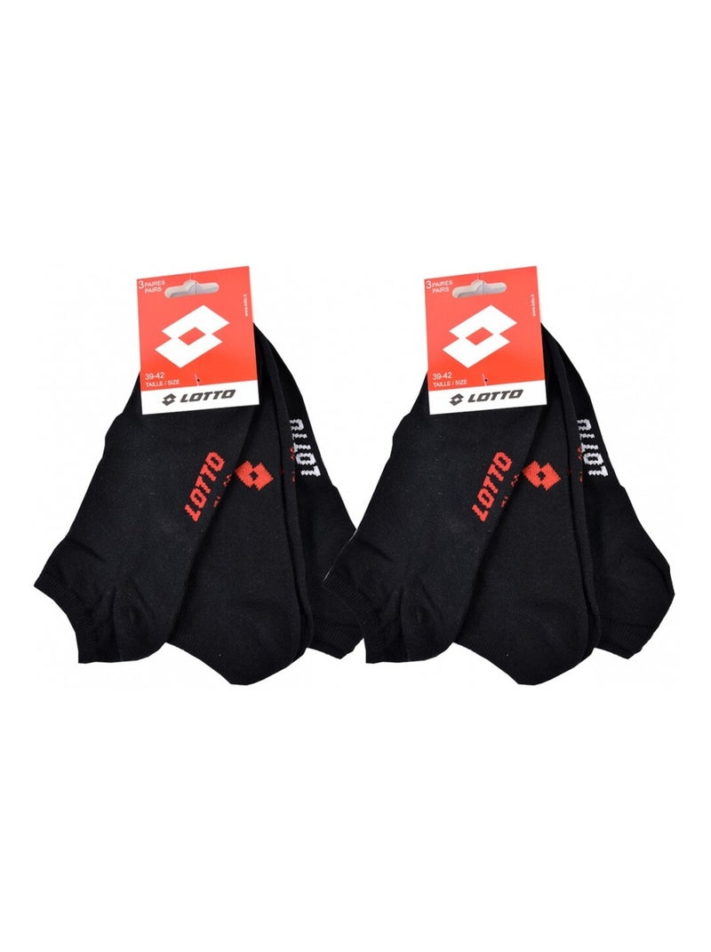 Meias Homem LOTTO - Pack de 6 Preto - Kiabi