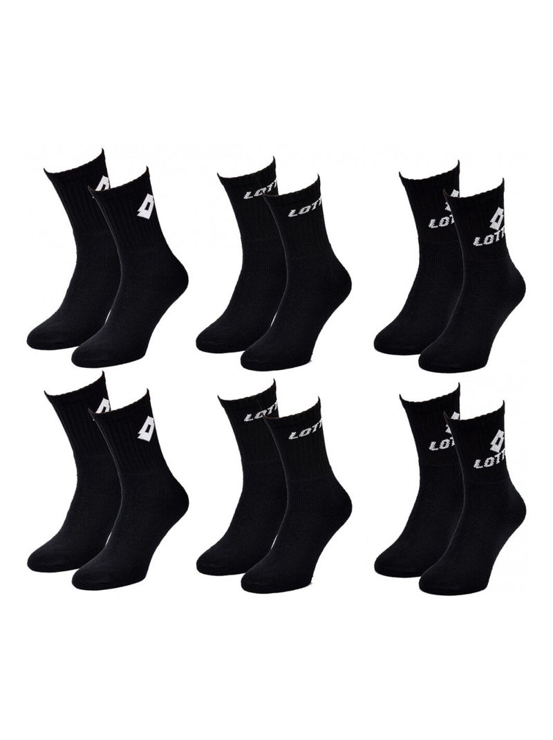 Meias Homem LOTTO - Pack de 6 Preto - Kiabi