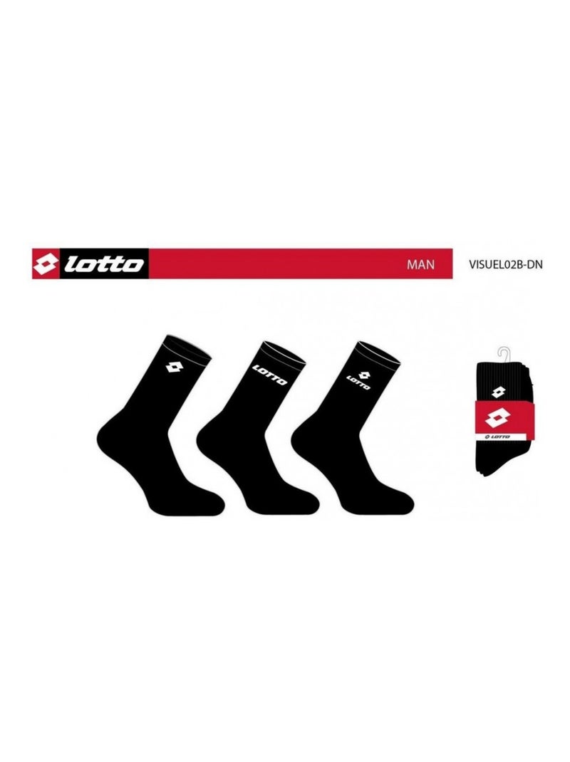 Meias Homem LOTTO - Pack de 6 Preto - Kiabi