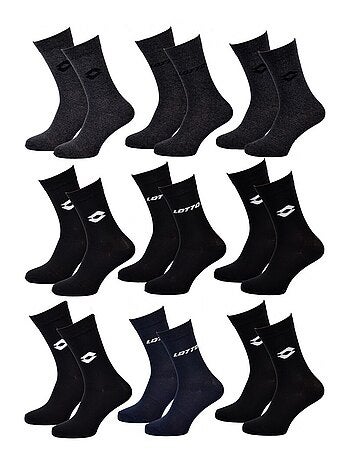 Meias homem lotto - pack de 9