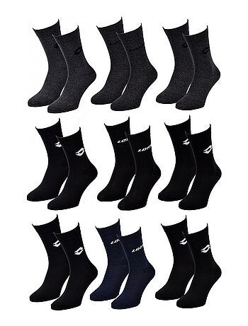 Meias homem lotto - pack de 9