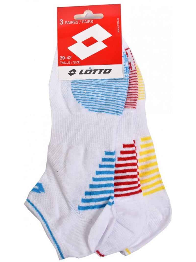 Meias homem LOTTO SNEAKER - Pack de 6 Multicolorido - Kiabi