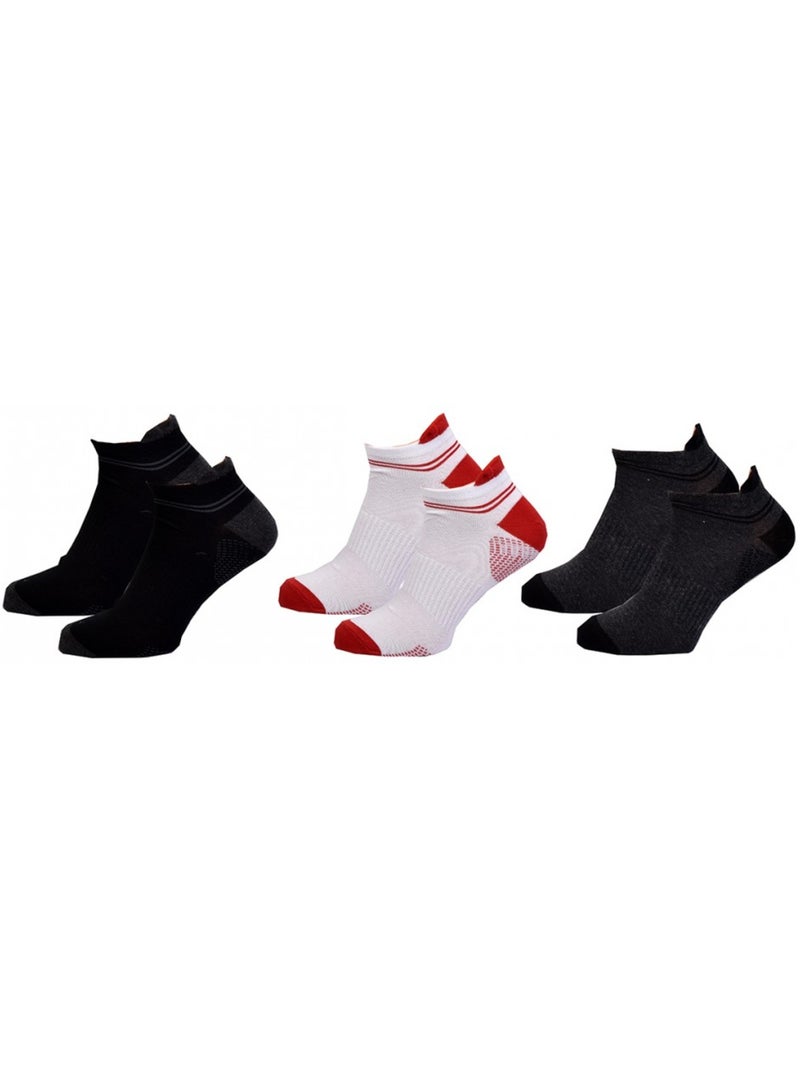 Meias homem LOTTO SNEAKER - Pack de 6 Multicolorido - Kiabi