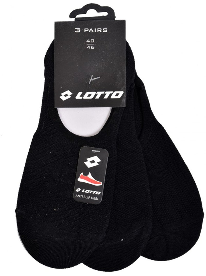 Meias homem LOTTO SNEAKER - Pack de 6 Preto - Kiabi
